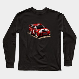 Makinen's evo rally car wave Long Sleeve T-Shirt